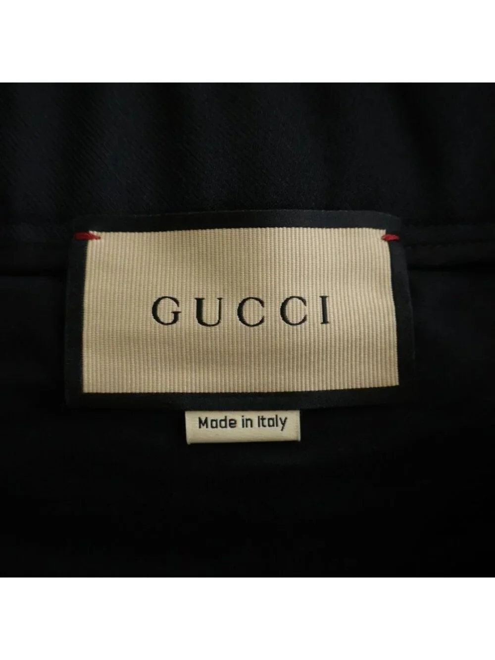 Gucci Logo Embroidery Side Line Trousers Pants Black